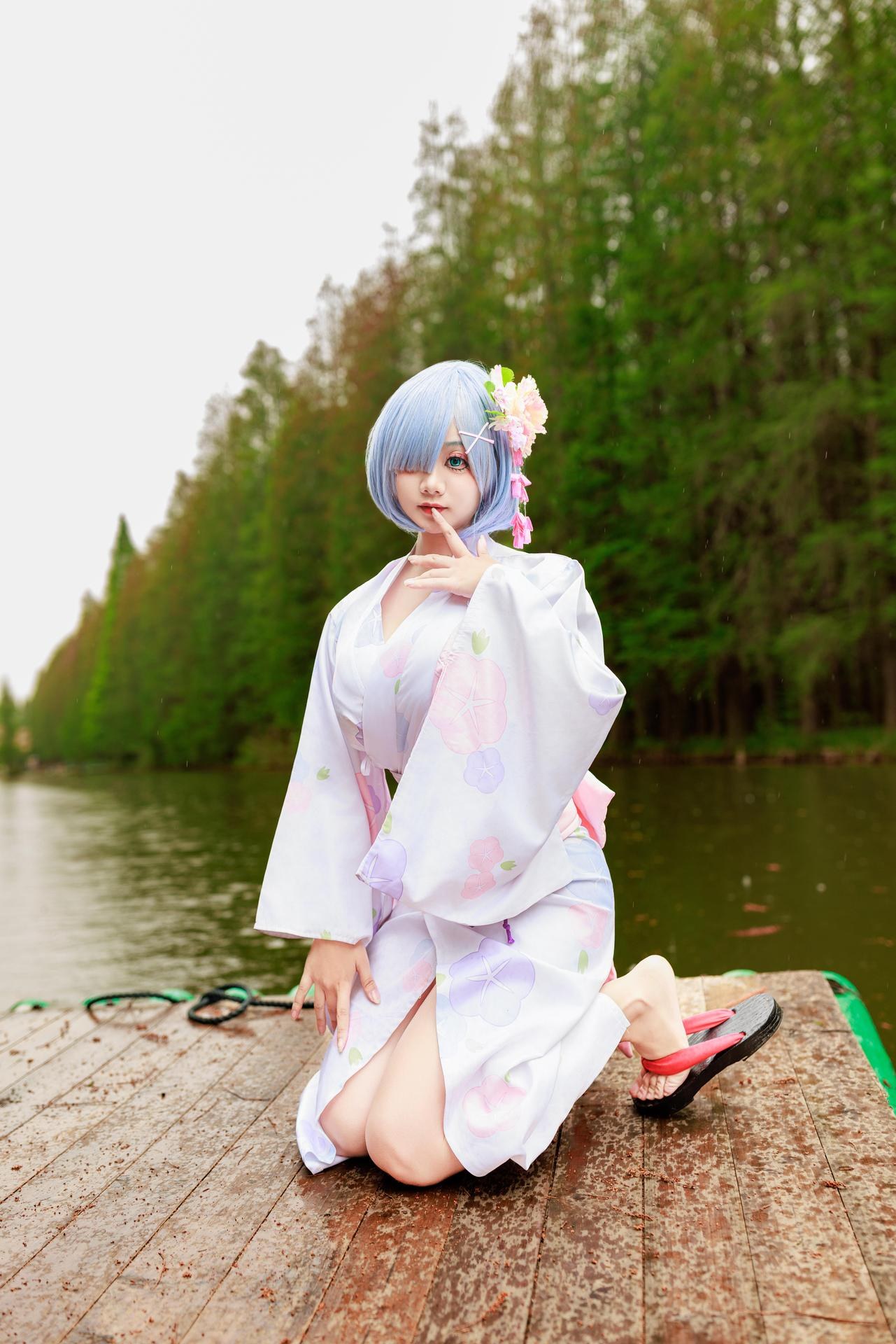 [cosplay] 阿雪雪 - 蕾姆：蕾姆和服私房 寫真 19P