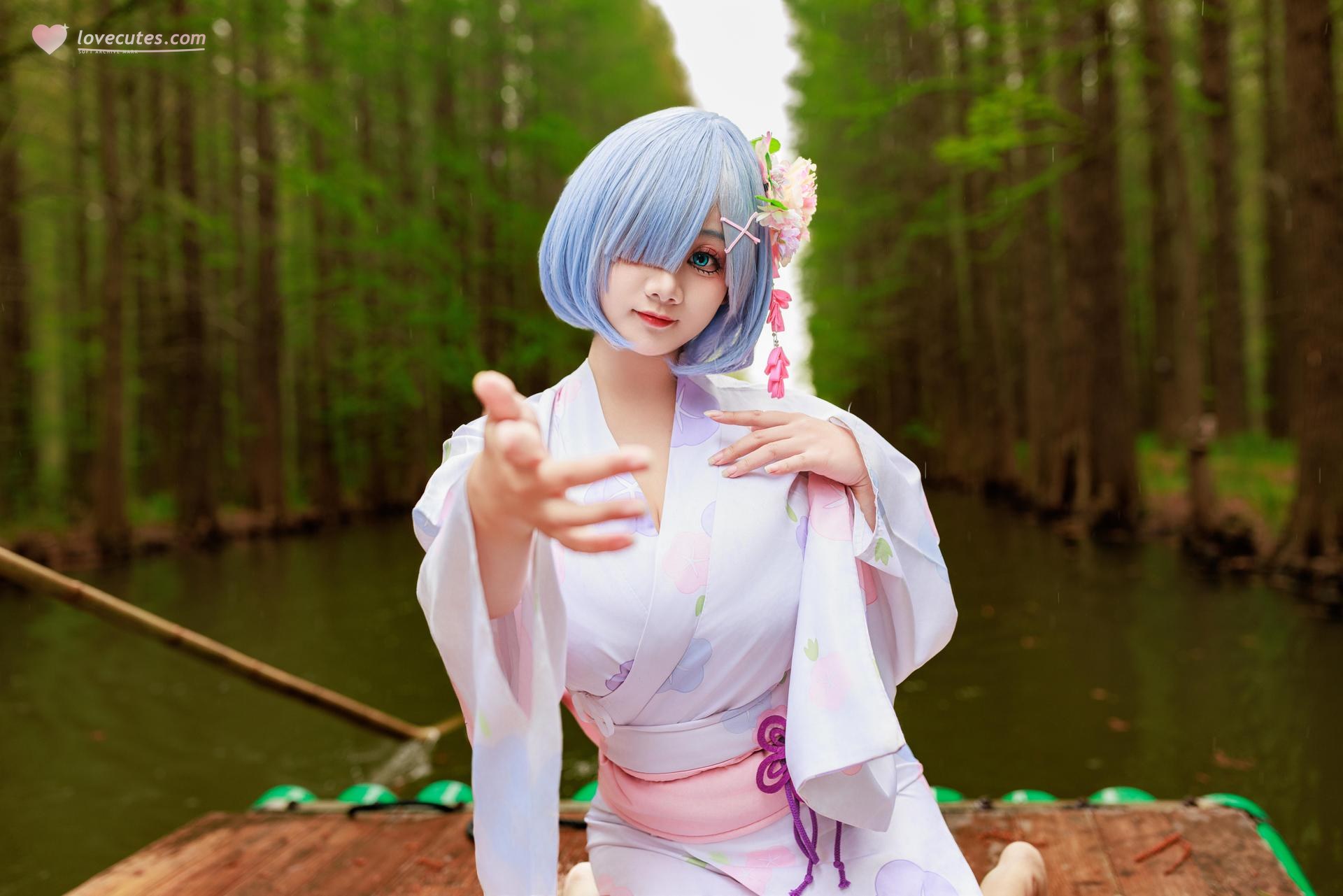 [cosplay] 阿雪雪 - 蕾姆：蕾姆和服私房 寫真 19P