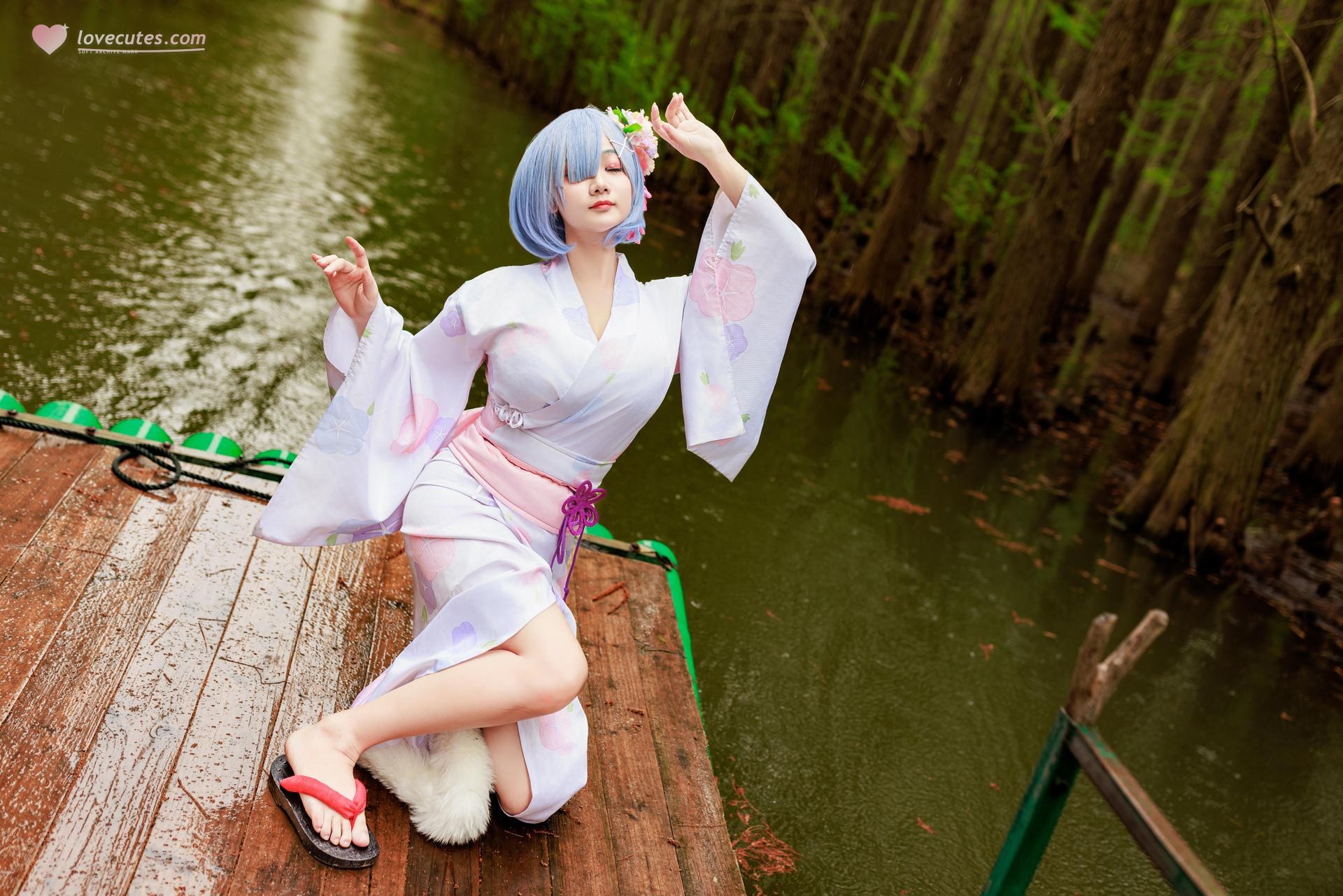 [cosplay] 阿雪雪 - 蕾姆：蕾姆和服私房 寫真 19P