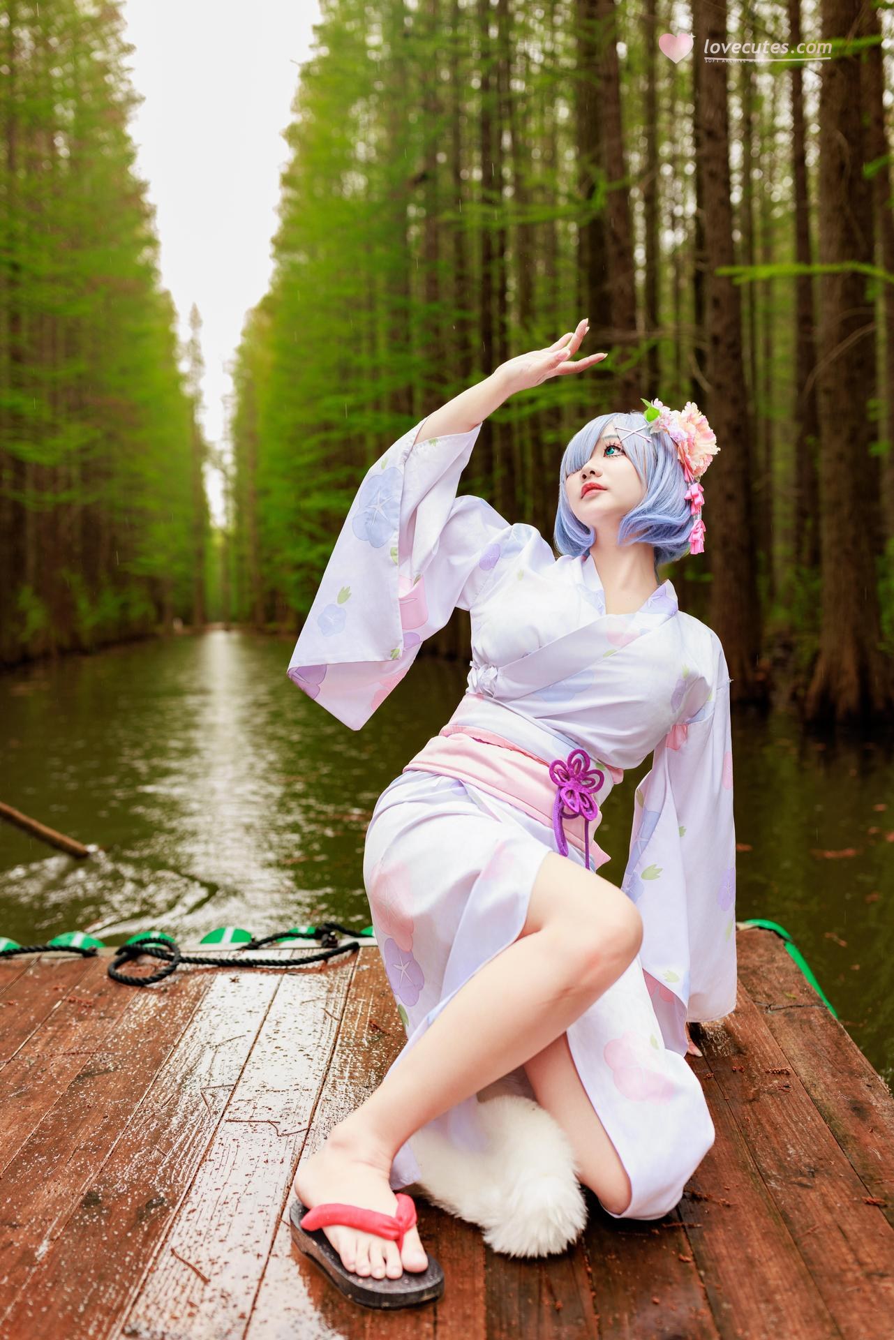[cosplay] 阿雪雪 - 蕾姆：蕾姆和服私房 寫真 19P