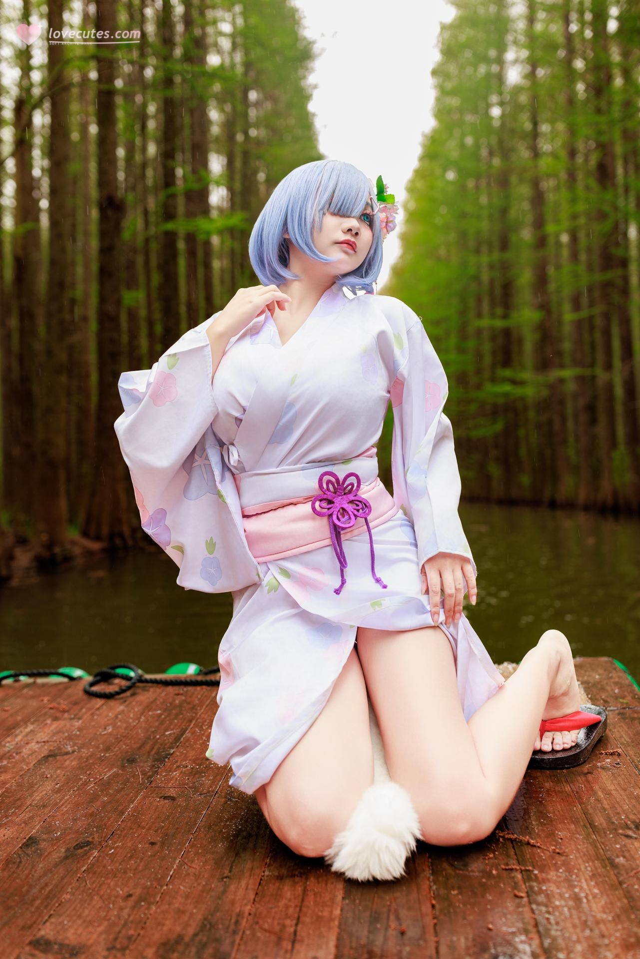 [cosplay] 阿雪雪 - 蕾姆：蕾姆和服私房 寫真 19P