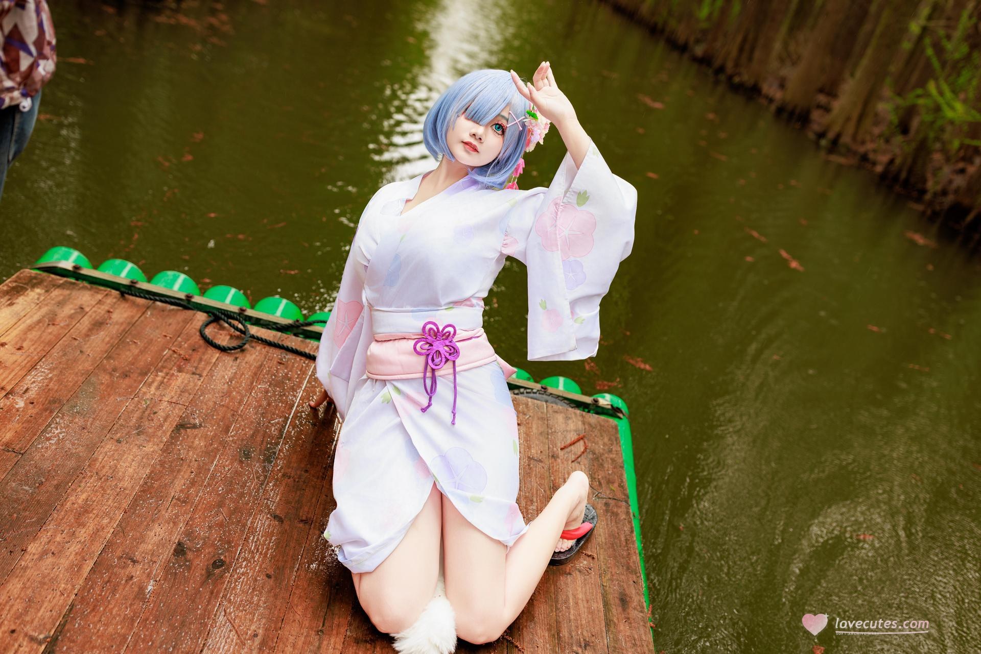 [cosplay] 阿雪雪 - 蕾姆：蕾姆和服私房 寫真 19P